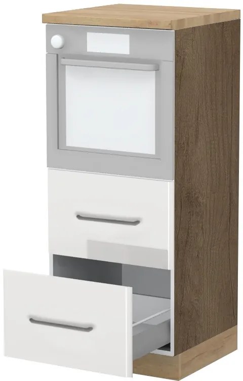 Висок подов шкаф за фурна Modena K14-60-2MB-Oak - Beige