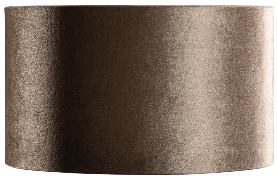 Кадифена абажура кафява със златен интериор 35/35/20