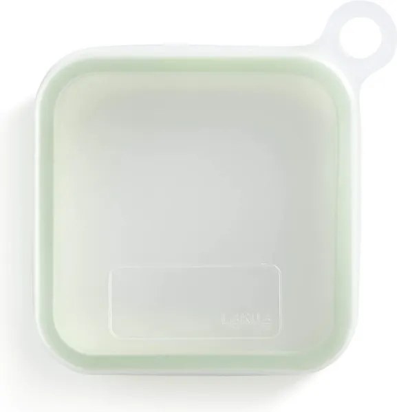 Плик за опаковане на сандвичи за многократна употреба Lekue 1010235, 17.5 x 2.5 см, -20°C / +100°C, Платинен силикон, Зелен