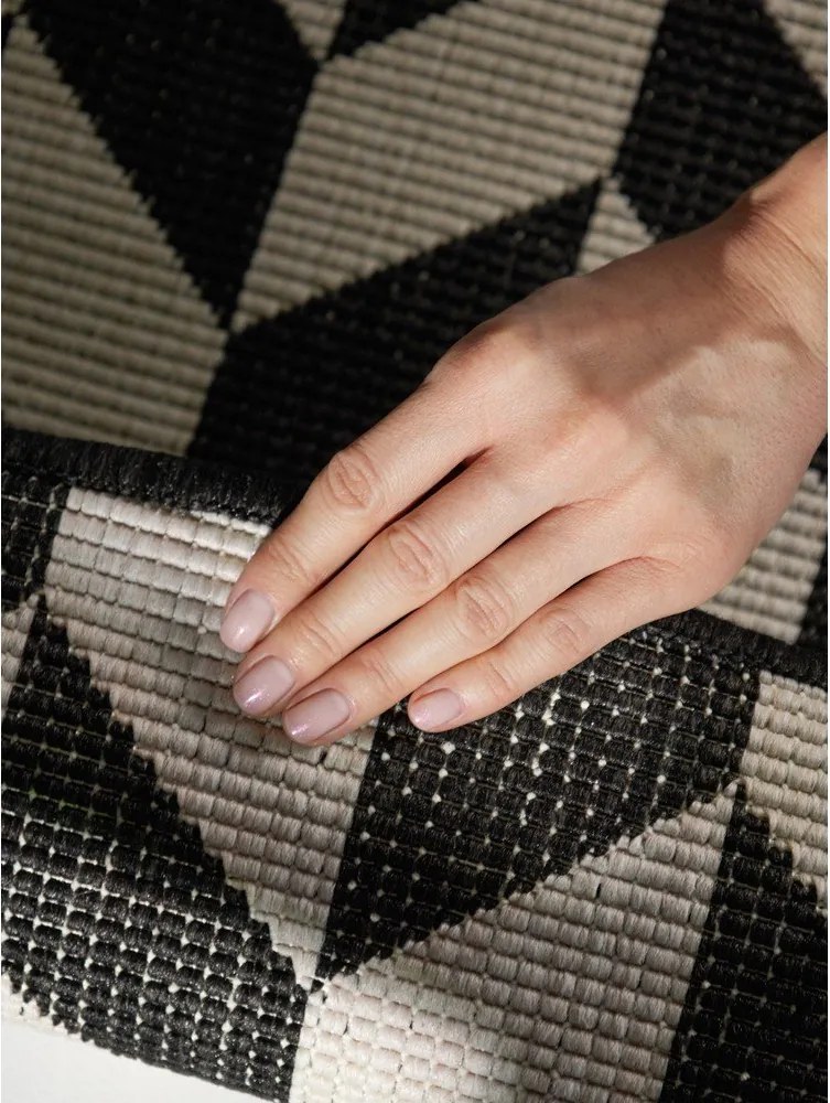 Черна/кремава пътека за открито и закрито 80x200 cm Haringey Terrick – Ted Baker