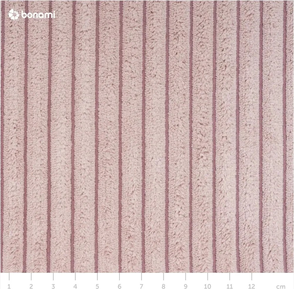 Светлорозово кресло от рипсено кадифе Niko – Ropez