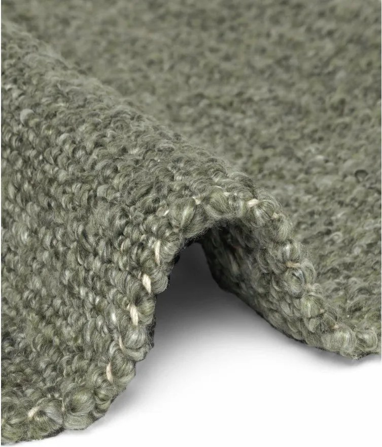 Зелена ръчно изработена пътека от букле 80x200 cm Notting Hill Portobello – Ted Baker