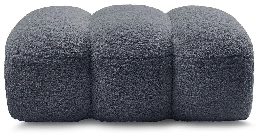 Тъмносива табуретка от прежда с примки от букле Hippolyte – Bobochic Paris