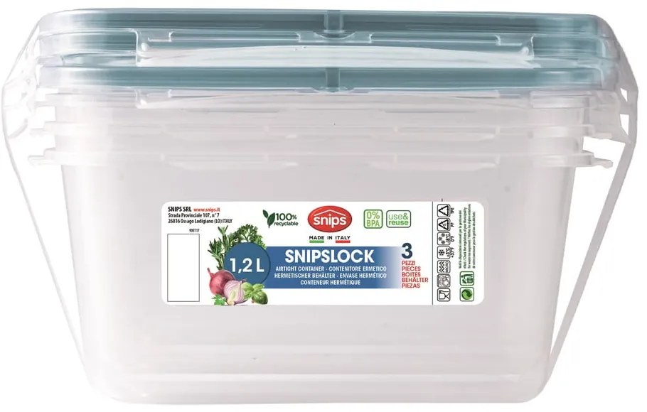 Кутии за храна 3 бр. Snipslock – Snips