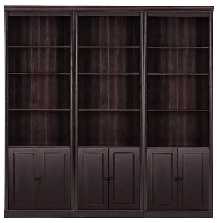 Кафява библиотека от масивен бор 222x223 cm Anita – Støraa