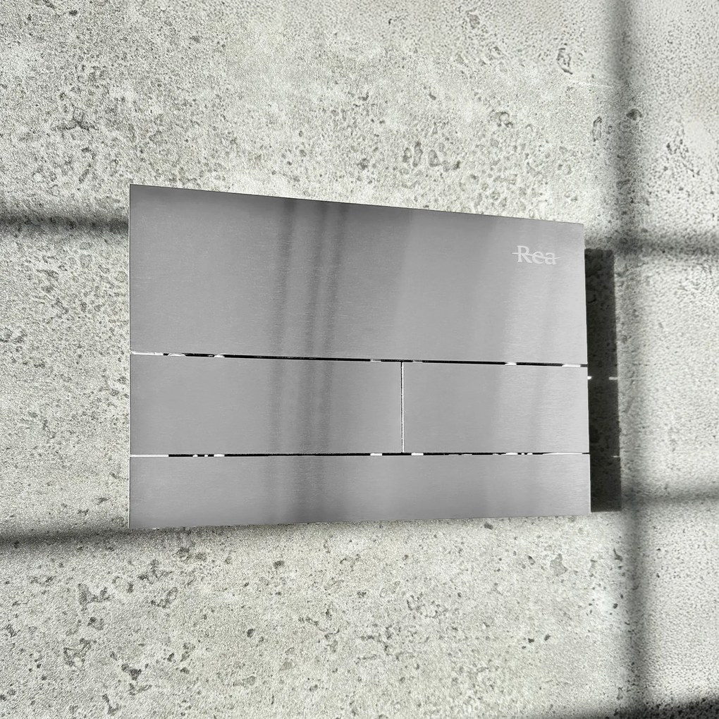 Бутон за тоалетна K011A-Q и Slim024N Rea T Brush Steel