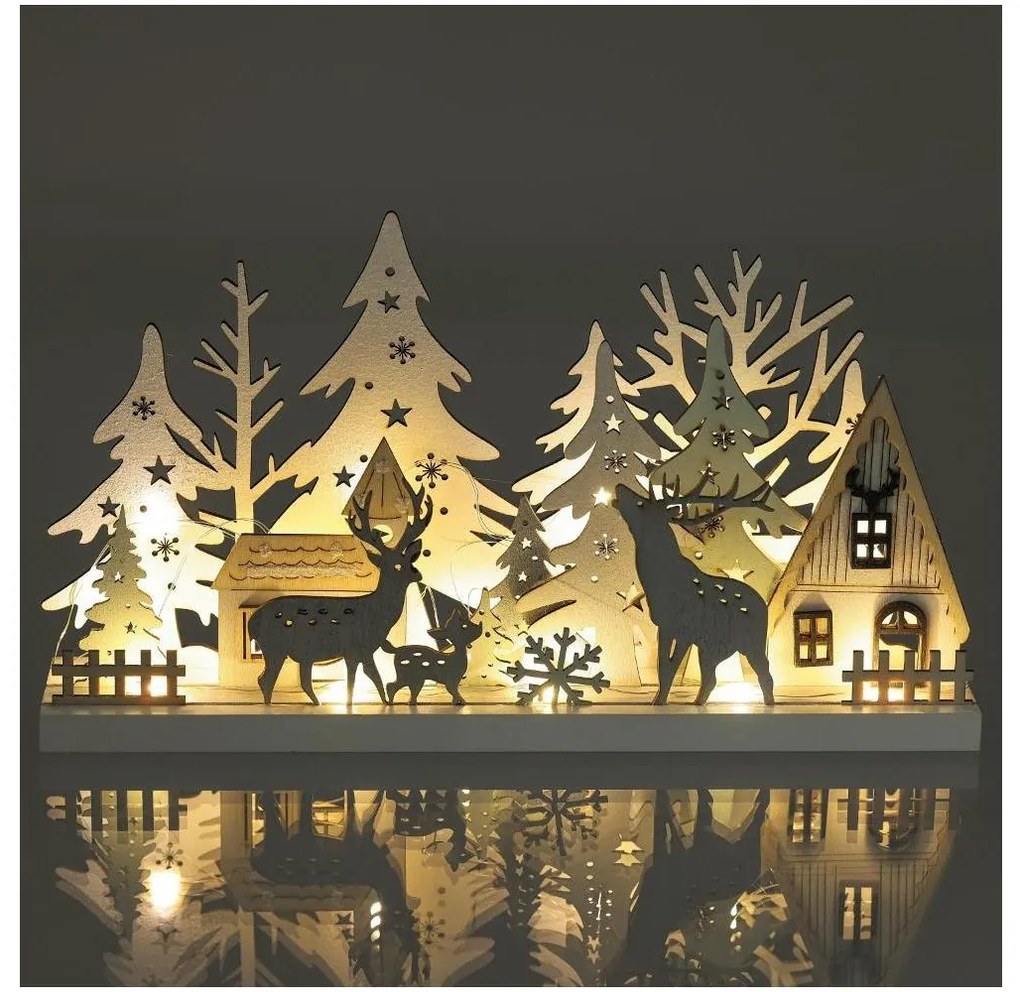 Retlux - LED Коледна декорация LED/3xAAA/топло бял гора