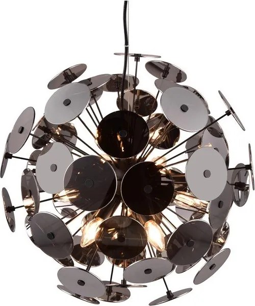 Матово черно висящо осветително тяло Discalgo - Trio