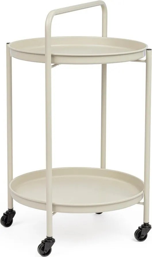 Стоманена маса за сервиране на колелца ø 44,5 cm Austin – Yes Everyday