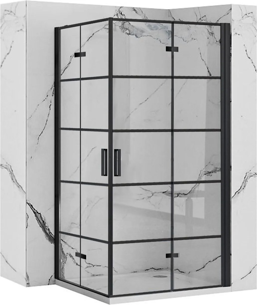 Душ кабина Rea Molier Black Double 80x90