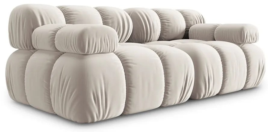 Бежов кадифен модулен диван 188 cm Bellis – Micadoni
