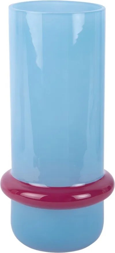 Светлосиня стъклена ваза (височина 28 cm) Animado Anillo – PT LIVING