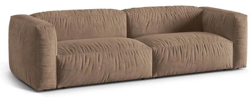 Светлокафяв кадифен модулен диван 240 cm Martina – Micadoni