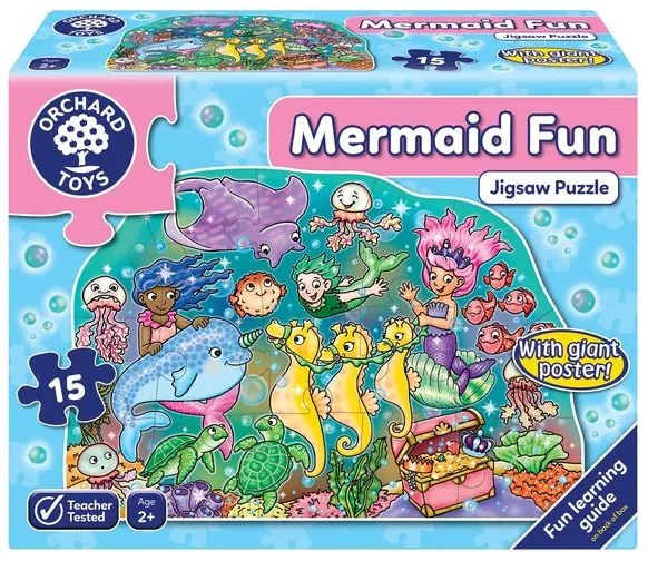 Детски пъзел, Orchard Toys, Забавление с русалки, 15 части
