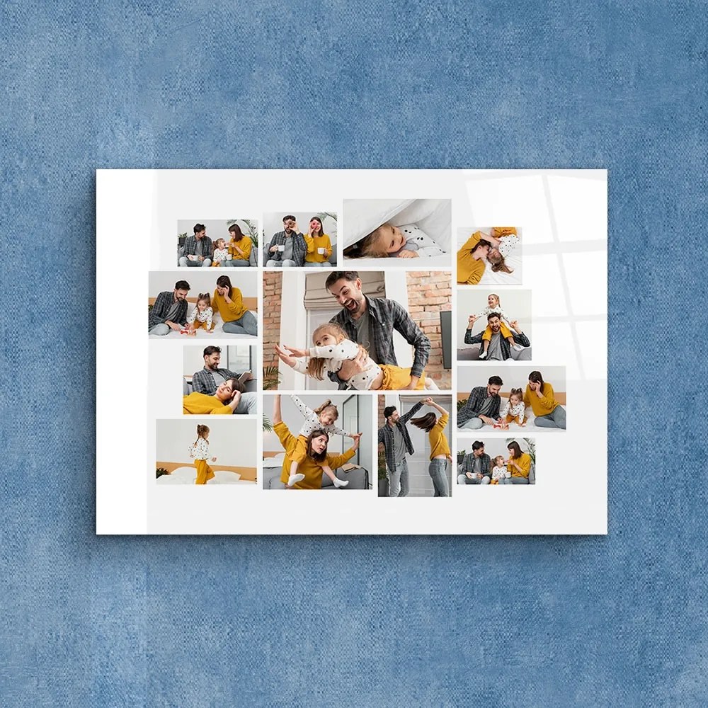 Стъклено пано със снимки - Щастливи заедно