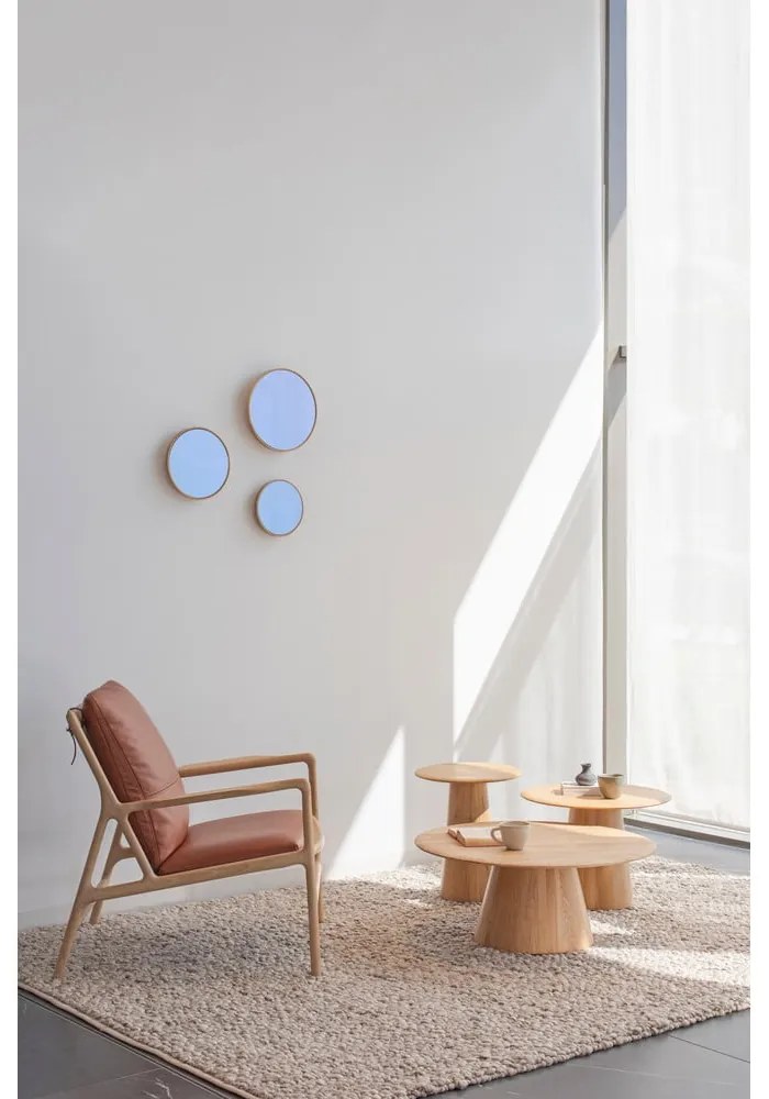 Кръгла странична масичка от масивен дъб ø 55 cm Mushroom – Gazzda