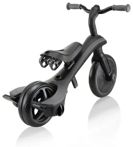 Детска триколка Globber Explorer Trike 4 в 1 Deluxe Play – черна