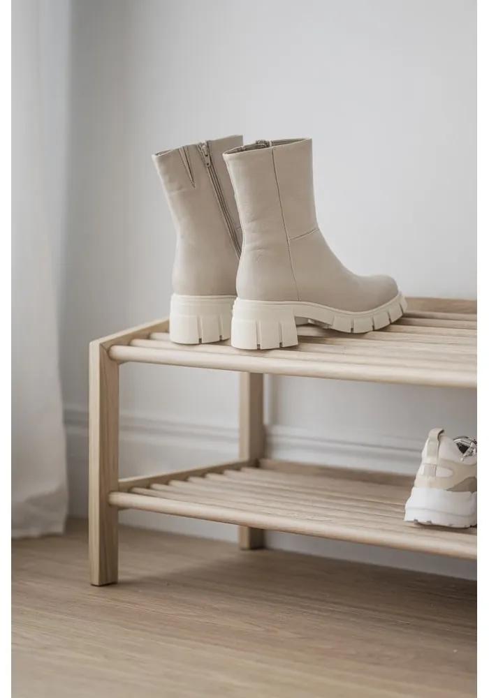 Етажерка за обувки от дъбова дървесина в естествен цвят Hillmond - Rowico