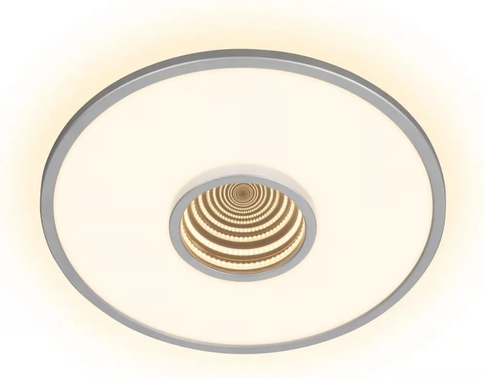 Briloner 3847014 - LED таванно осветително тяло TORO LED/18W/230V диаметър 42 см матов хром