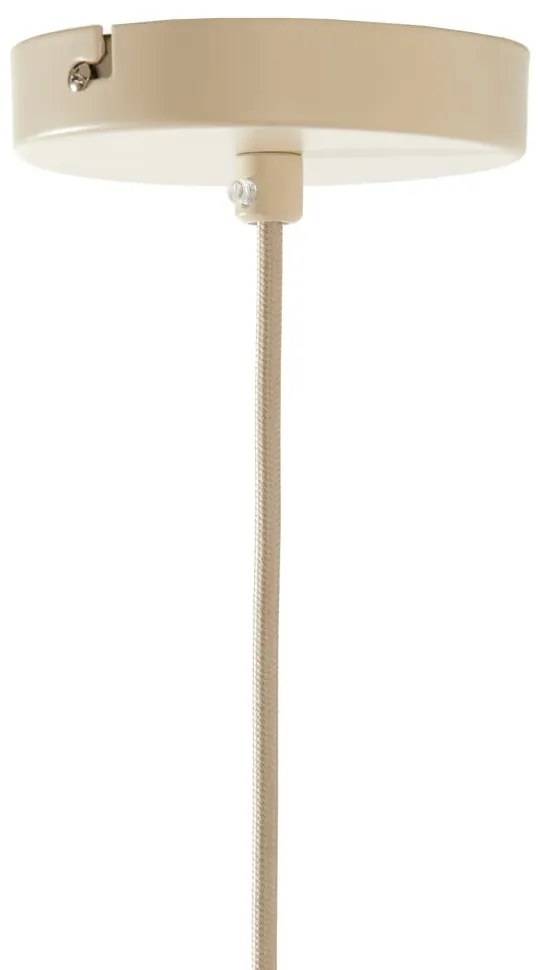 Бежово висящо осветително тяло с текстилен абажур ø 38 cm Itela – Light &amp; Living