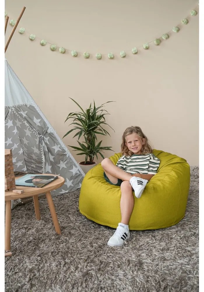 Сиво-бежов детски пуф Om 85 – SLOWDOWN