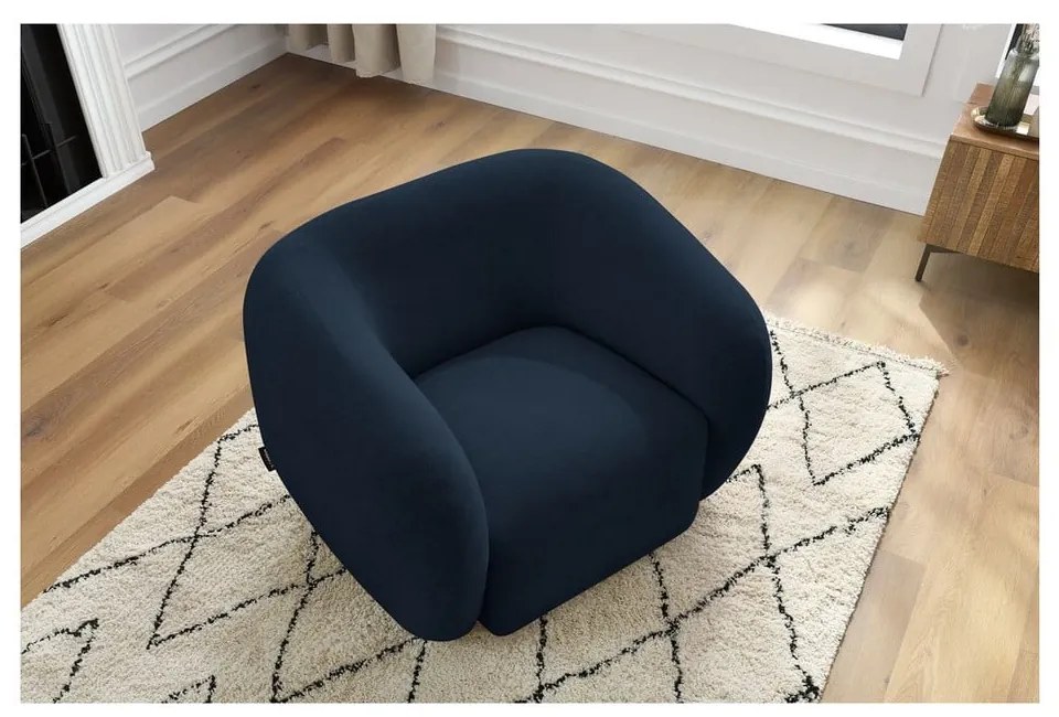 Тъмносиньо кресло Celine – Bobochic Paris