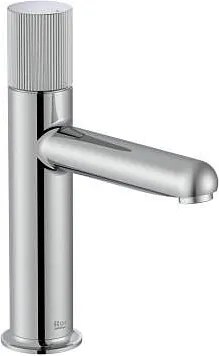 Смесител за умивалник, NU с гладък корпус, ръкохватка Stripes, S-размер, хром