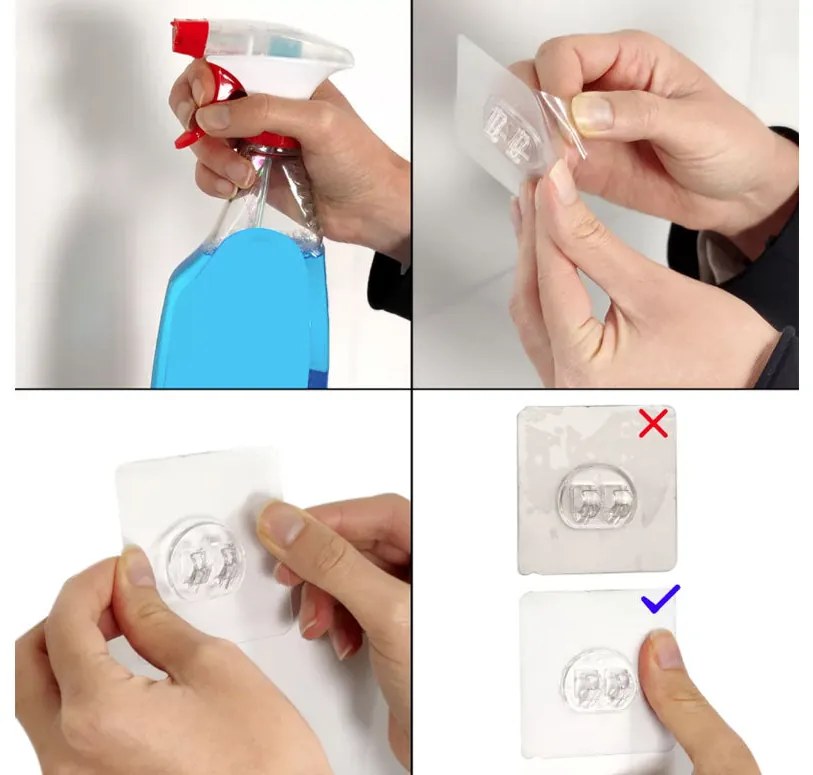 ЧЕТКА ЗА ТОАЛЕТНА TEKNO TEL ST-096 двойно залепване хром - черно