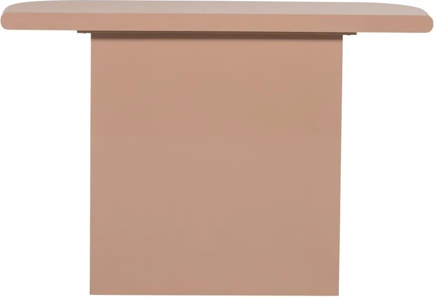 Светлорозова гланцова конзолна маса 30x120 cm Nocta – WOOOD