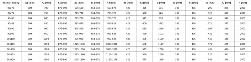 Mexen Mist-F Duo сгъваема душ кабина 90 x 90 см, прозрачна, четкано злато - 8A6-090L-090P-55-00