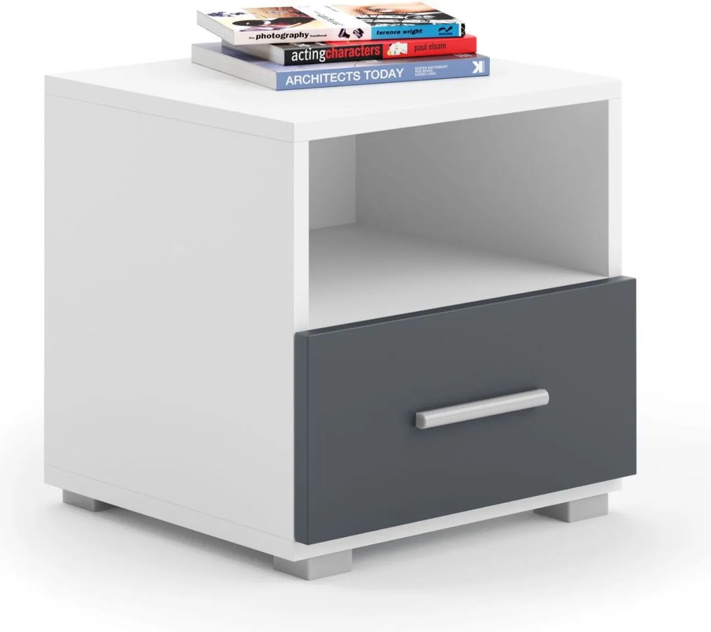 Нощно шкафче Poro-White-Gkri