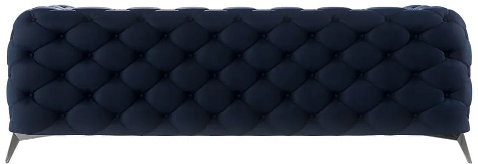 Тъмносин кадифен диван 225 cm Chelsea – Ropez