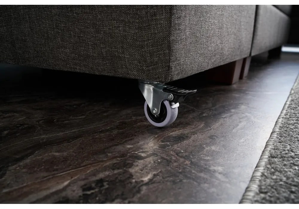 Тъмносив ъглов разтегателен диван (десен ъгъл) Manama - Balcab Home