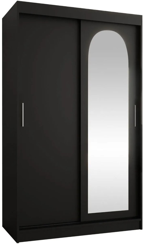 Гардероб Selfie 120 плъзгащ-Черно