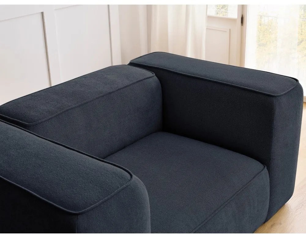 Тъмносиньо кресло Zephyr – Bobochic Paris