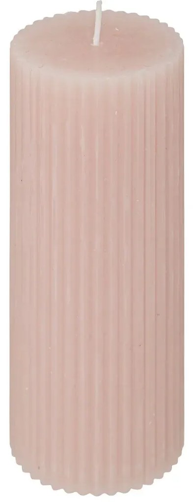 Свещ без аромат atmosphera Demi, Кръгла, 5x14 cm - Червен