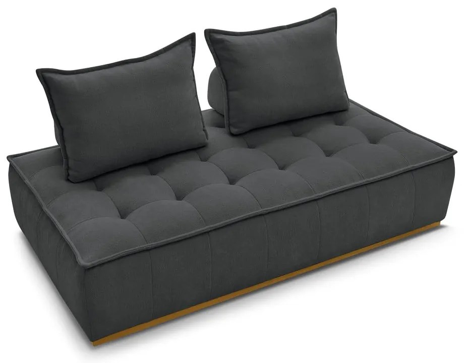 Тъмносив шенилов диван 175 cm Elisa – Bobochic Paris