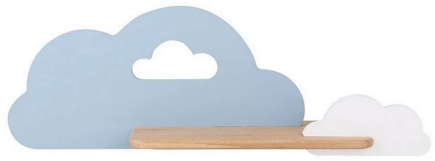 LED Детски аплик с рафт CLOUD LED/5W/230V син/бял