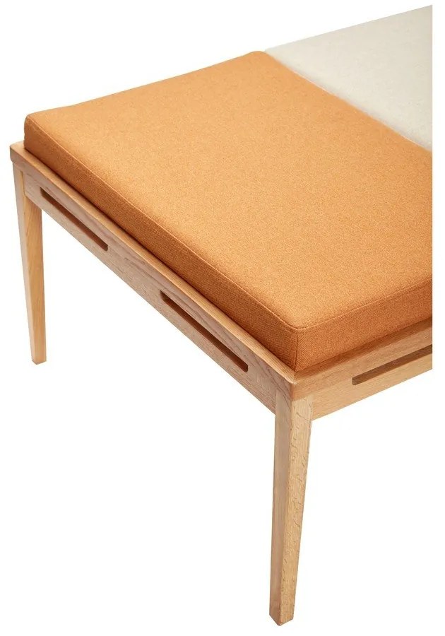 Оранжево-кремава пейка Amber - Hübsch