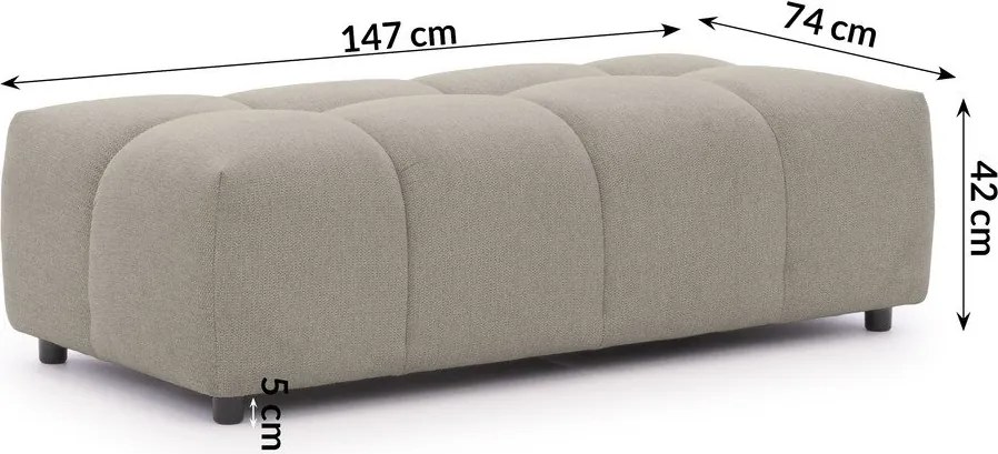 Кафяво-сива табуретка Albane – Ropez