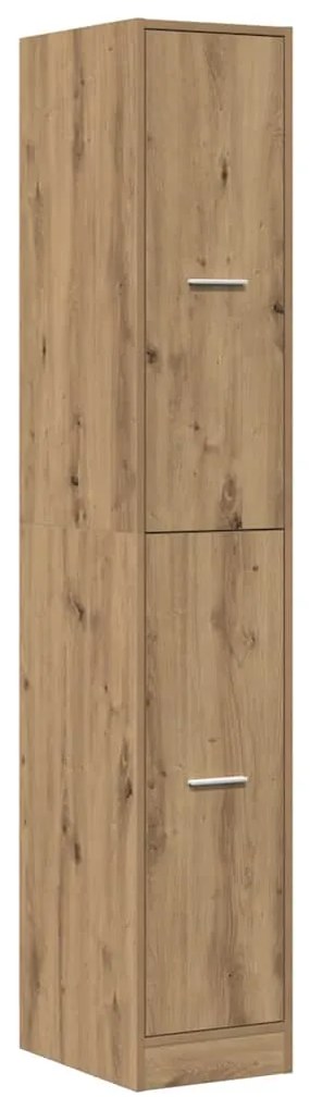 3309635 vidaXL Шкаф органайзер, дъб артизан, 30x41x174,5 см, инженерно дърво