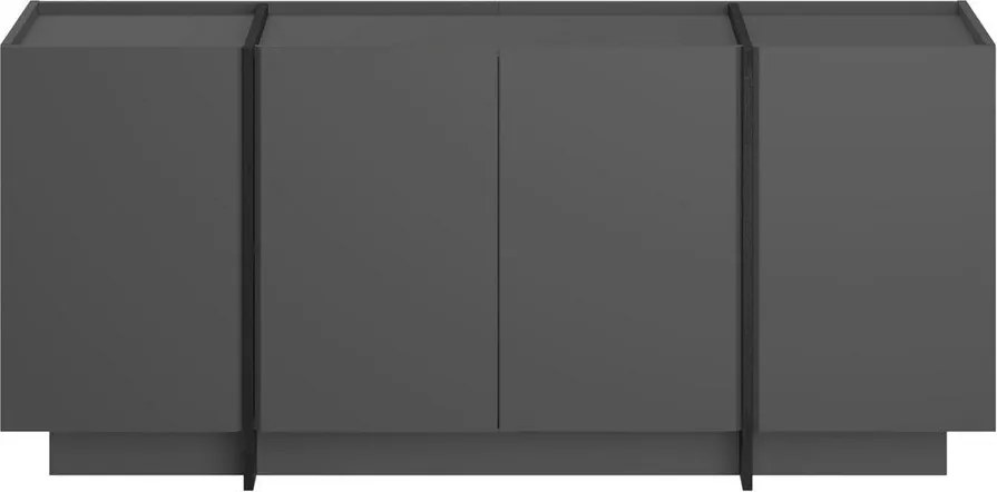 Антрацитен скрин с отвор за кабели 180x80x45 cm Dorma – Kalune Design