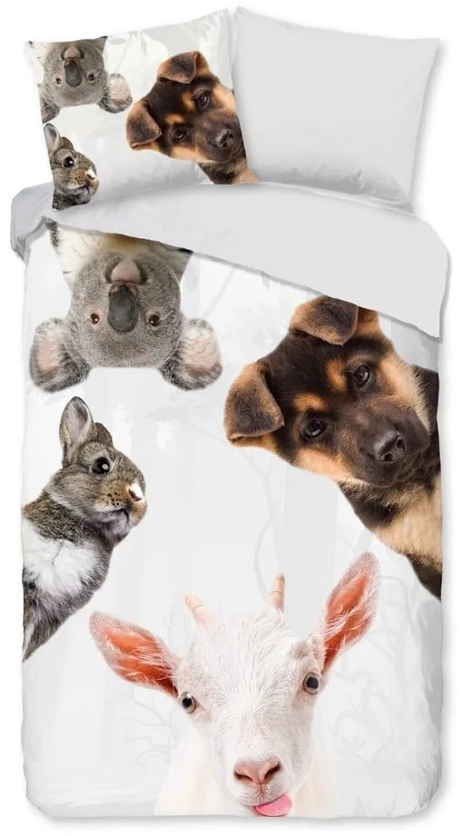 Единично удължено памучно детско спално бельо 140x220 cm Semmie – Good Morning