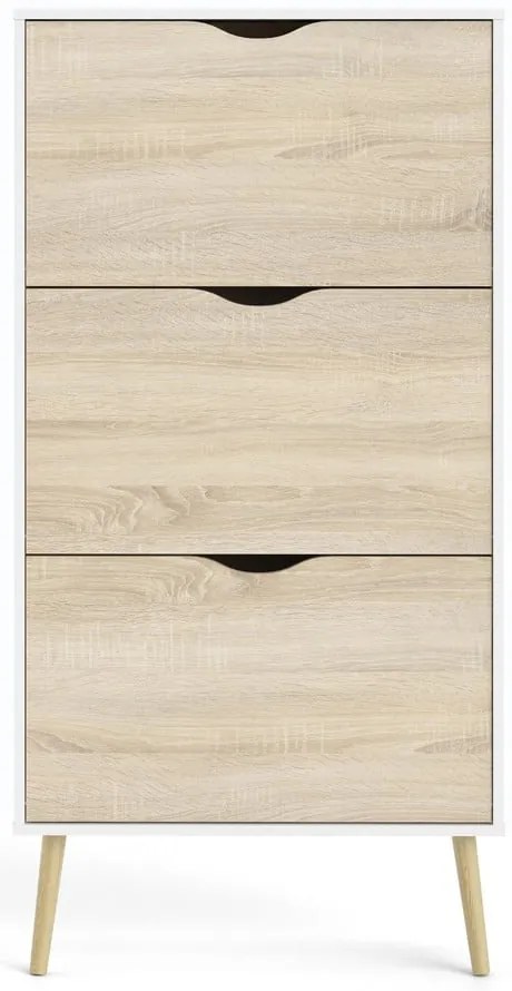 Шкаф за обувки в дъбов декор Oslo - Tvilum