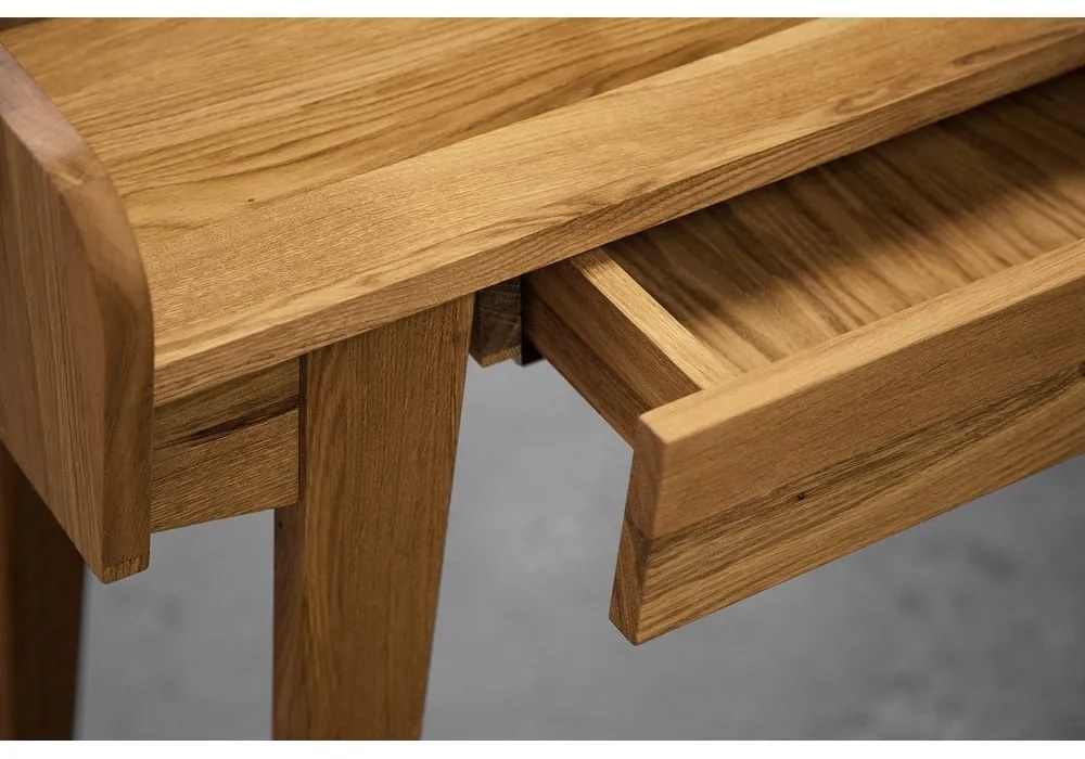 Дъбова тоалетка с огледало 110x45 cm Retro - The Beds