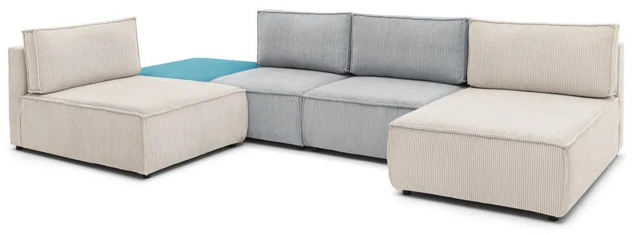 Променлив ъглов диван от велур Nihad modular - Bobochic Paris