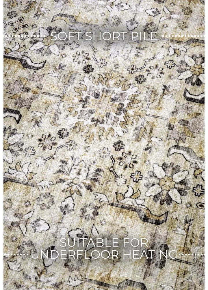 Бежов килим 80x150 cm Saveh Cream Gold – Elle Decoration