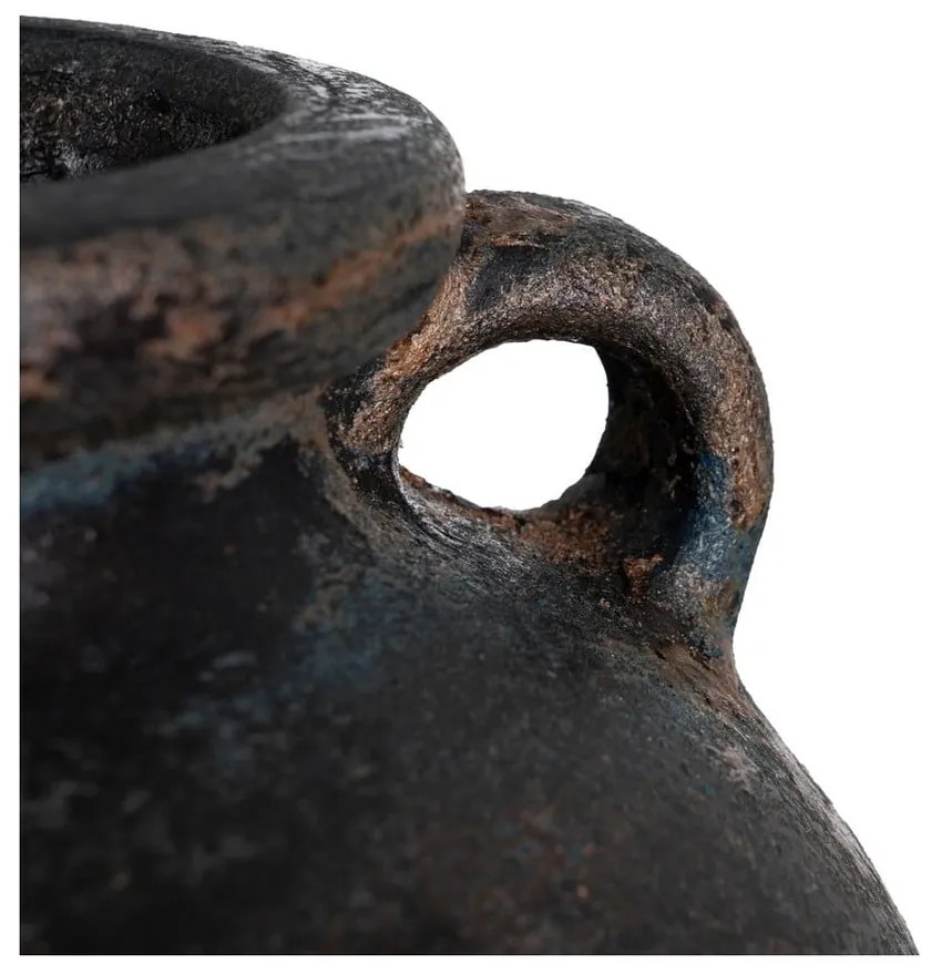 Тъмнокафява теракотна висока ваза (височина 60 cm) Artem – Ixia