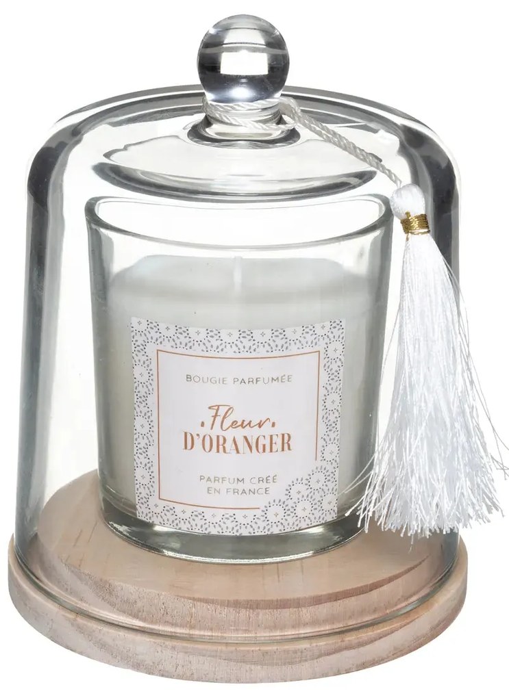 Ароматна свещ atmosphera Loli, Стъкло с капак, 130 g - Orange Blossom