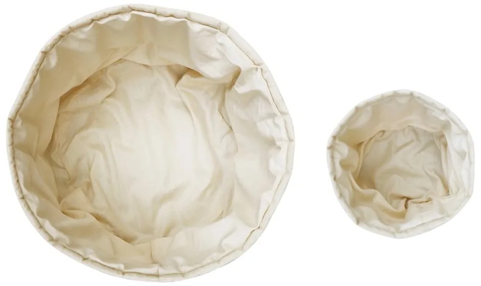 Кремави текстилни детски кутии за съхранение в комплект от 2 бр. ø 30x20 cm Bambie Natural – Lorena Canals